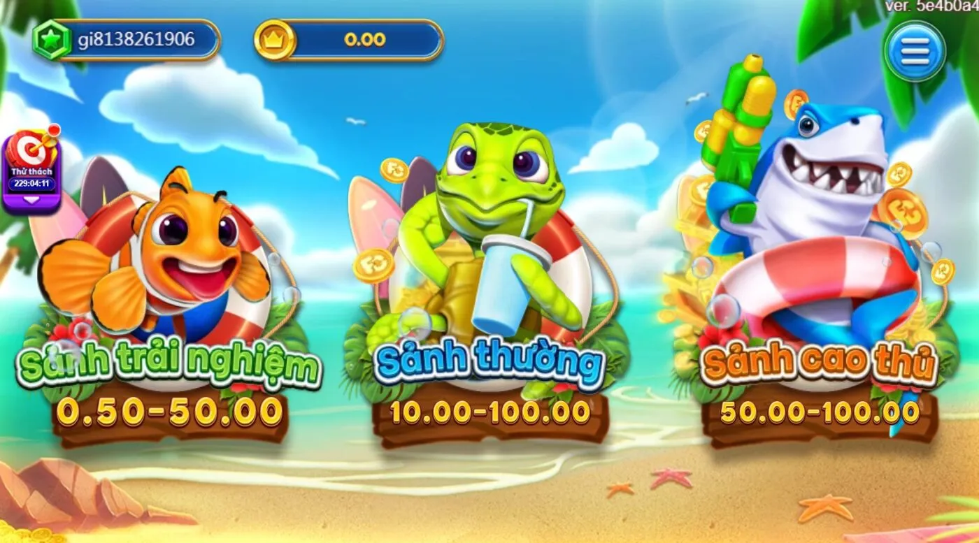 Các sảnh cược trong Câu cá khốc liệt