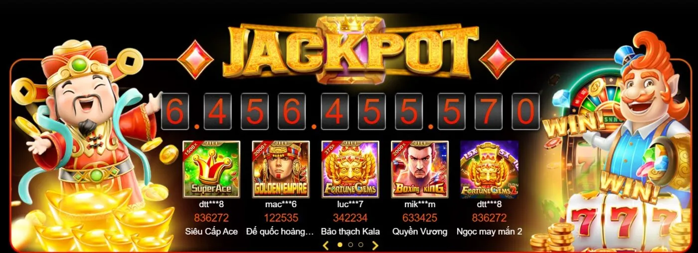 Nổ hũ hay còn gọi là jackpot là thể loại game quay slot mang đến cơ hội thắng lớn